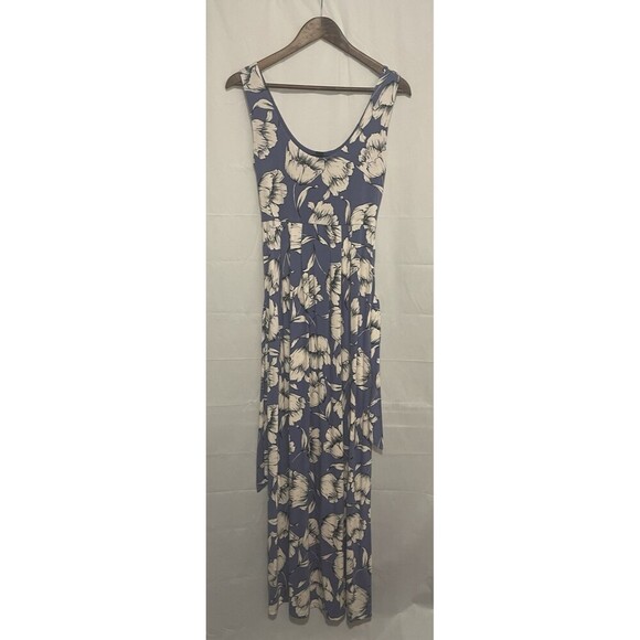 A Pea in the Pod Maternity Dress Maxi Purple Floral Small - Picture 2 of 13